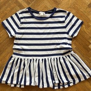 Girl’s Crewcuts Peplum T Shirt